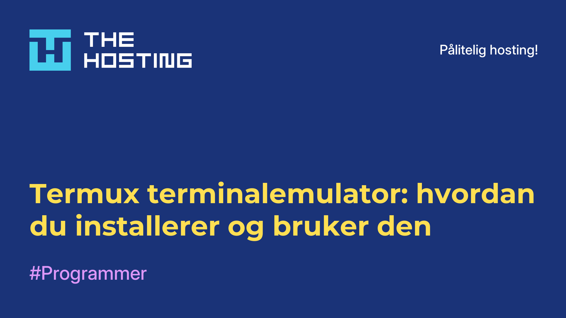 Termux terminalemulator: hvordan du installerer og bruker den