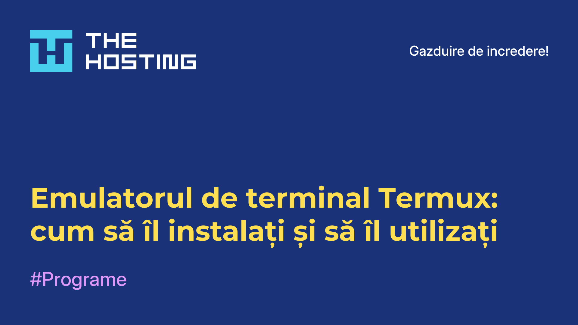 Emulatorul de terminal Termux: cum să îl instalați și să îl utilizați