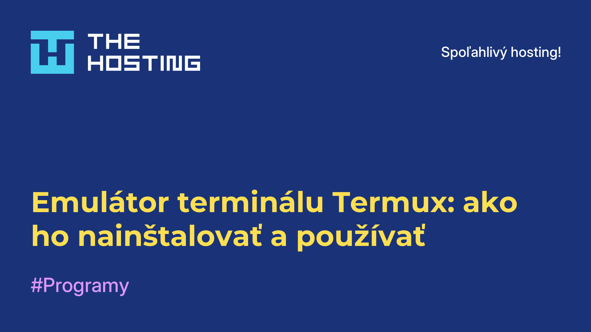 Emulátor terminálu Termux: ako ho nainštalovať a používať