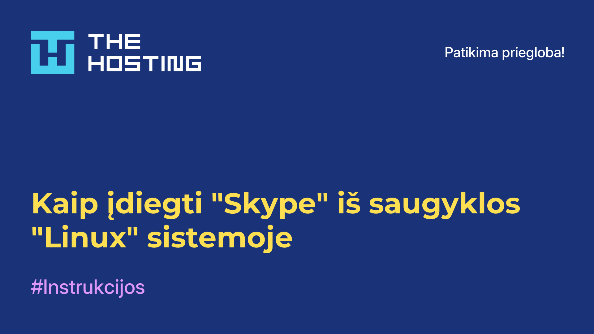 Kaip įdiegti "Skype" iš saugyklos "Linux" sistemoje