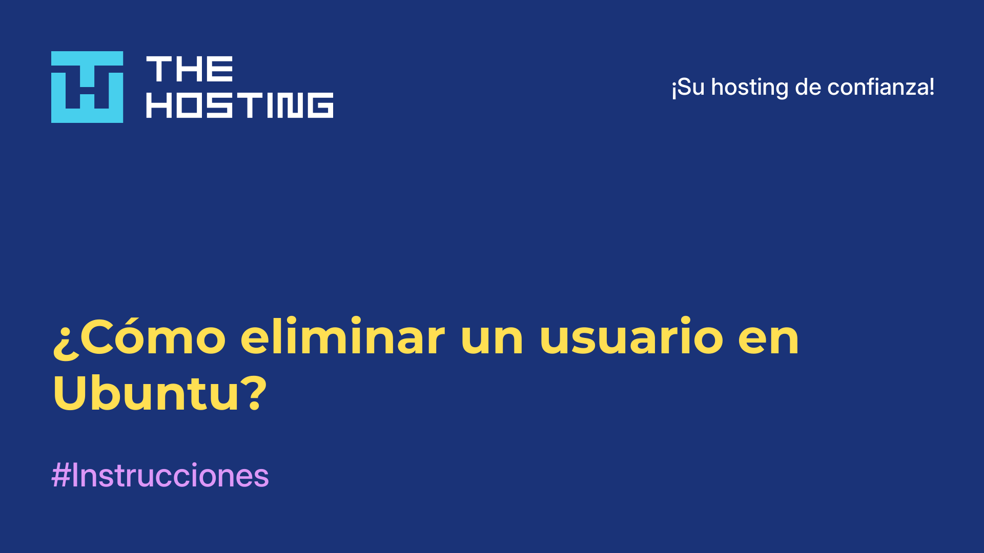 ¿Cómo eliminar un usuario en Ubuntu?