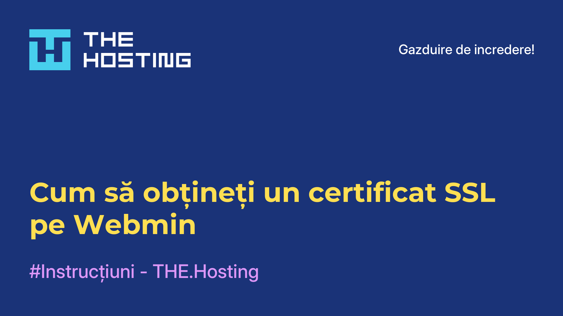 Cum să obțineți un certificat SSL pe Webmin