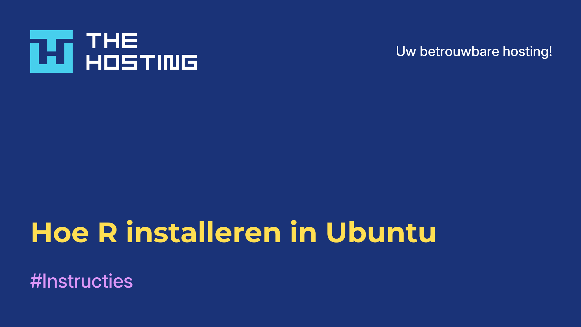 Hoe R installeren in Ubuntu