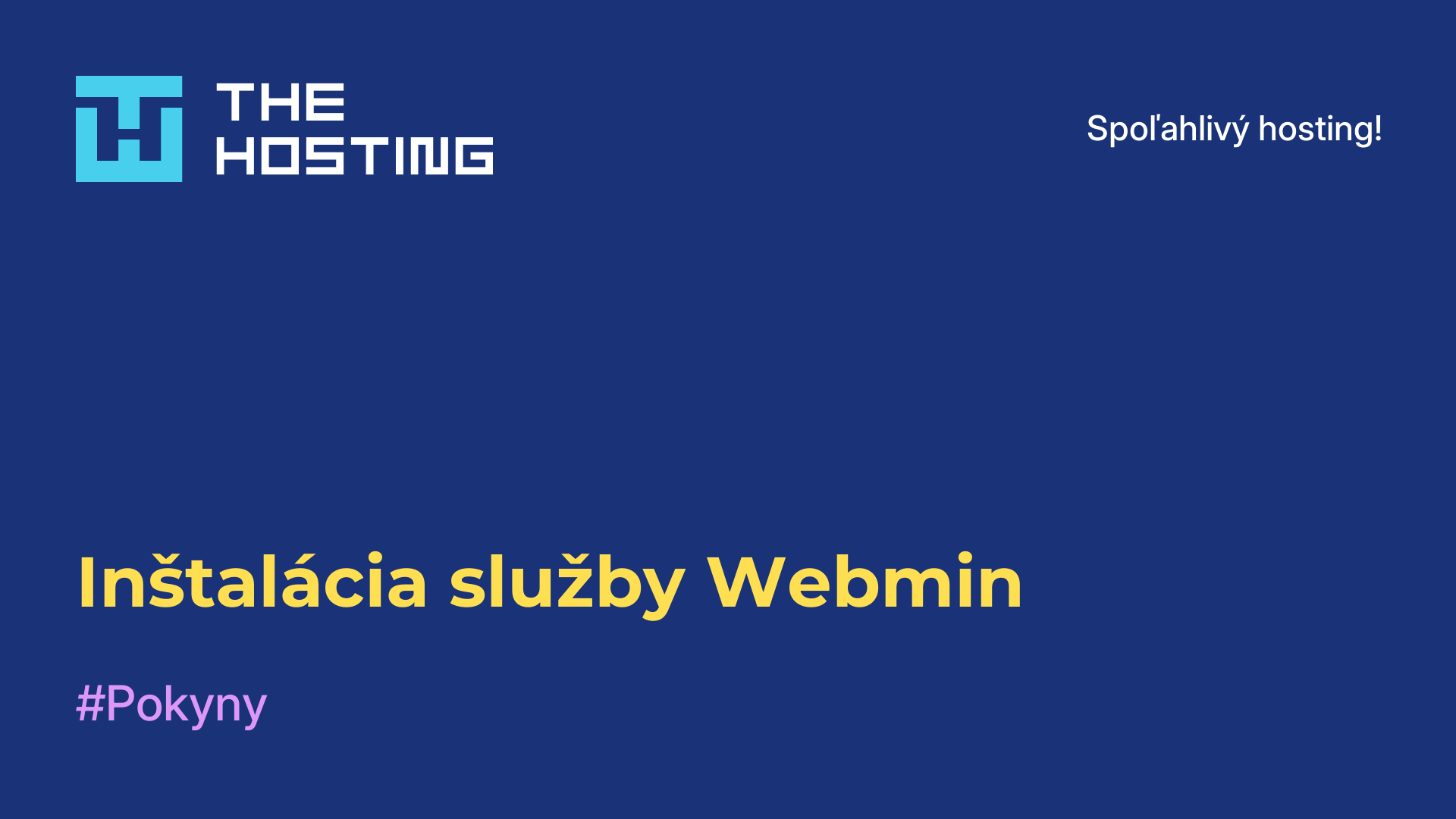 Inštalácia služby Webmin