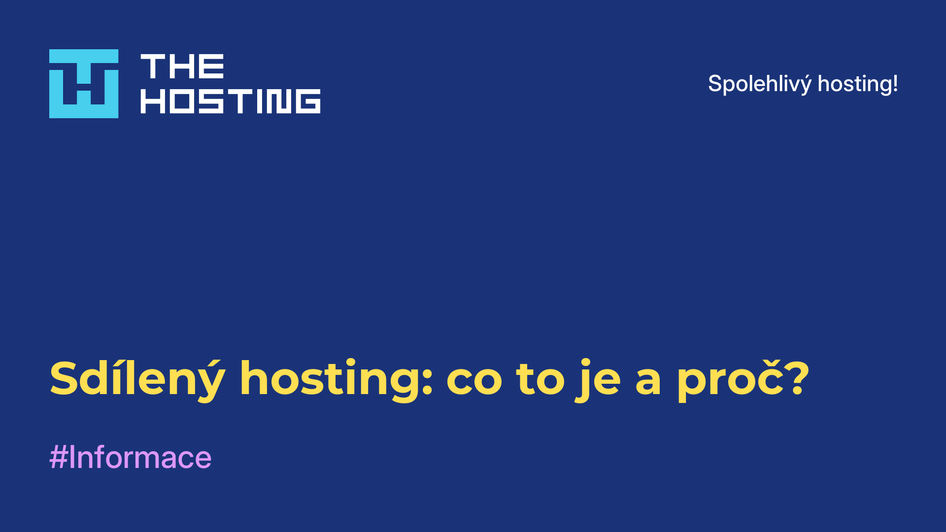 Sdílený hosting: co to je a proč?