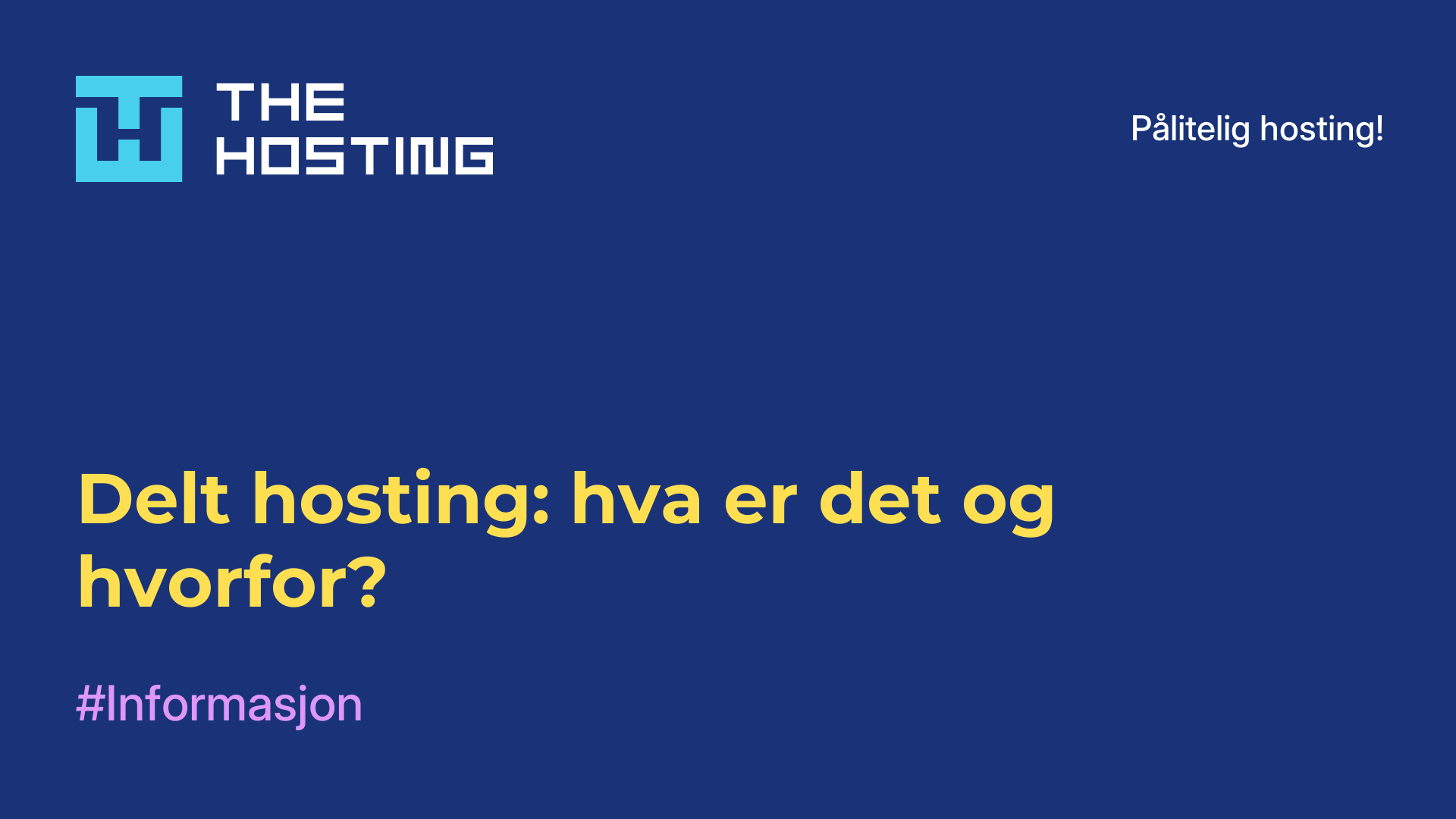 Delt hosting: hva er det og hvorfor?