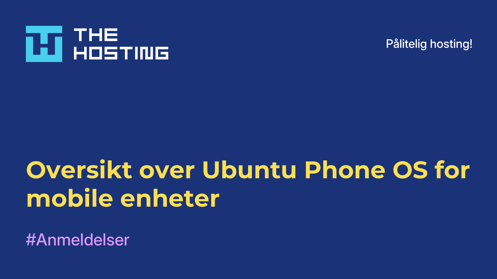 Oversikt over Ubuntu Phone OS for mobile enheter