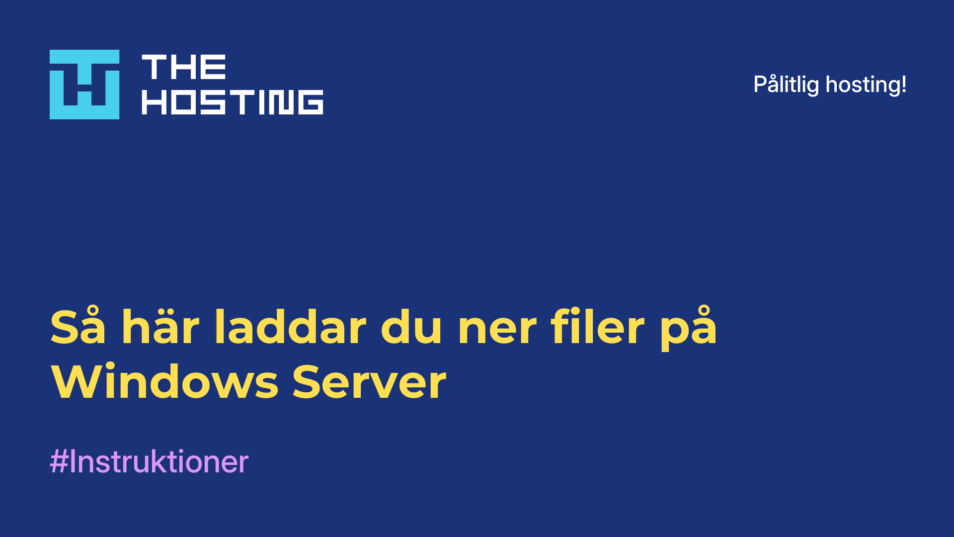 Så här laddar du ner filer på Windows Server