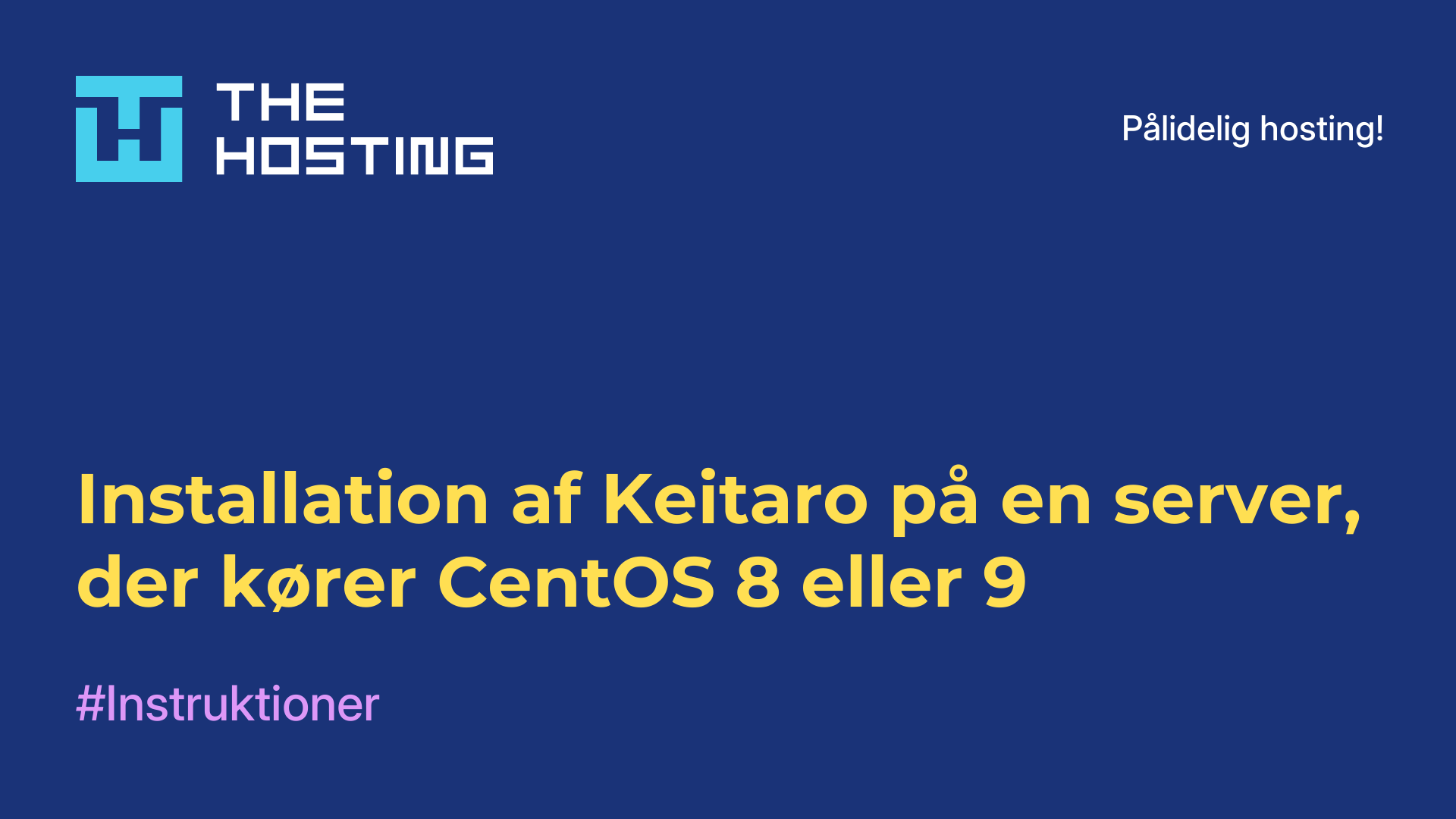 Installation af Keitaro på en server, der kører CentOS 8 eller 9