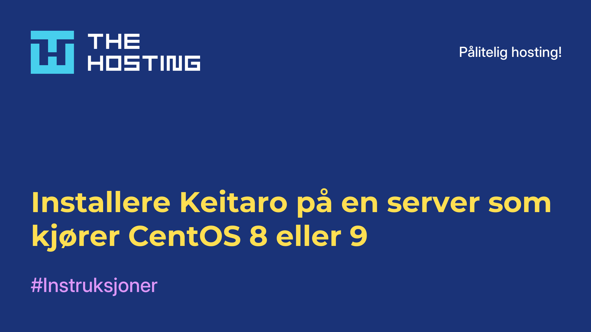 Installere Keitaro på en server som kjører CentOS 8 eller 9