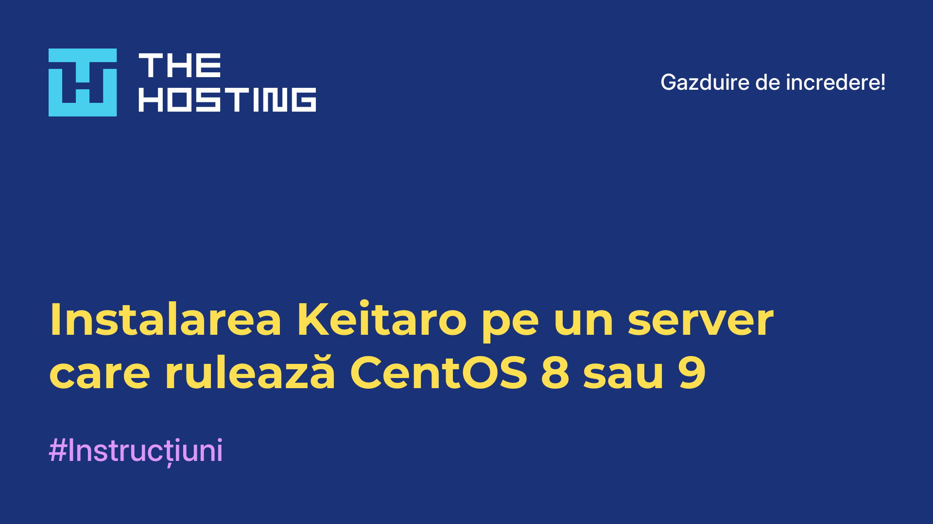 Instalarea Keitaro pe un server care rulează CentOS 8 sau 9