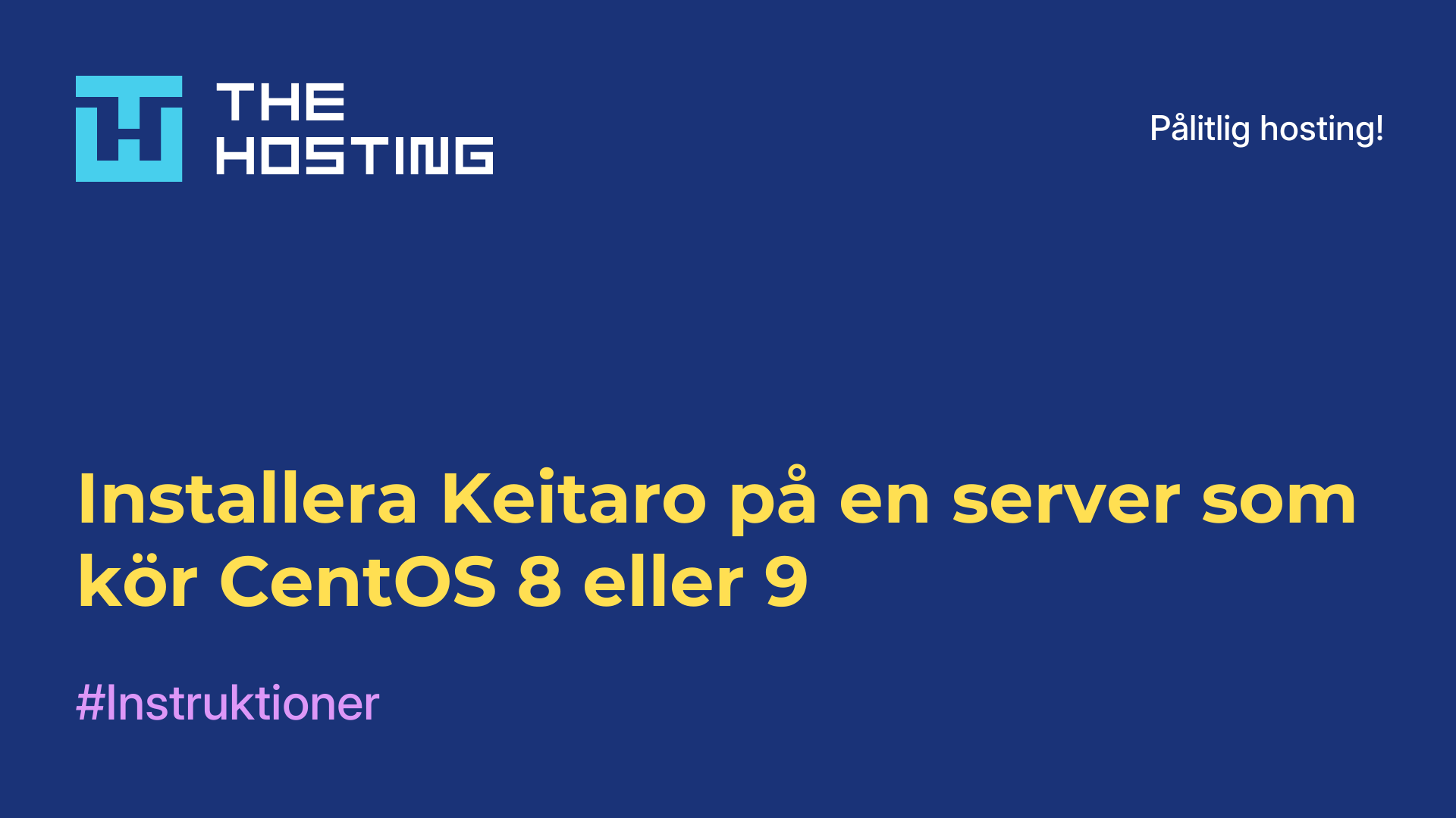 Installera Keitaro på en server som kör CentOS 8 eller 9