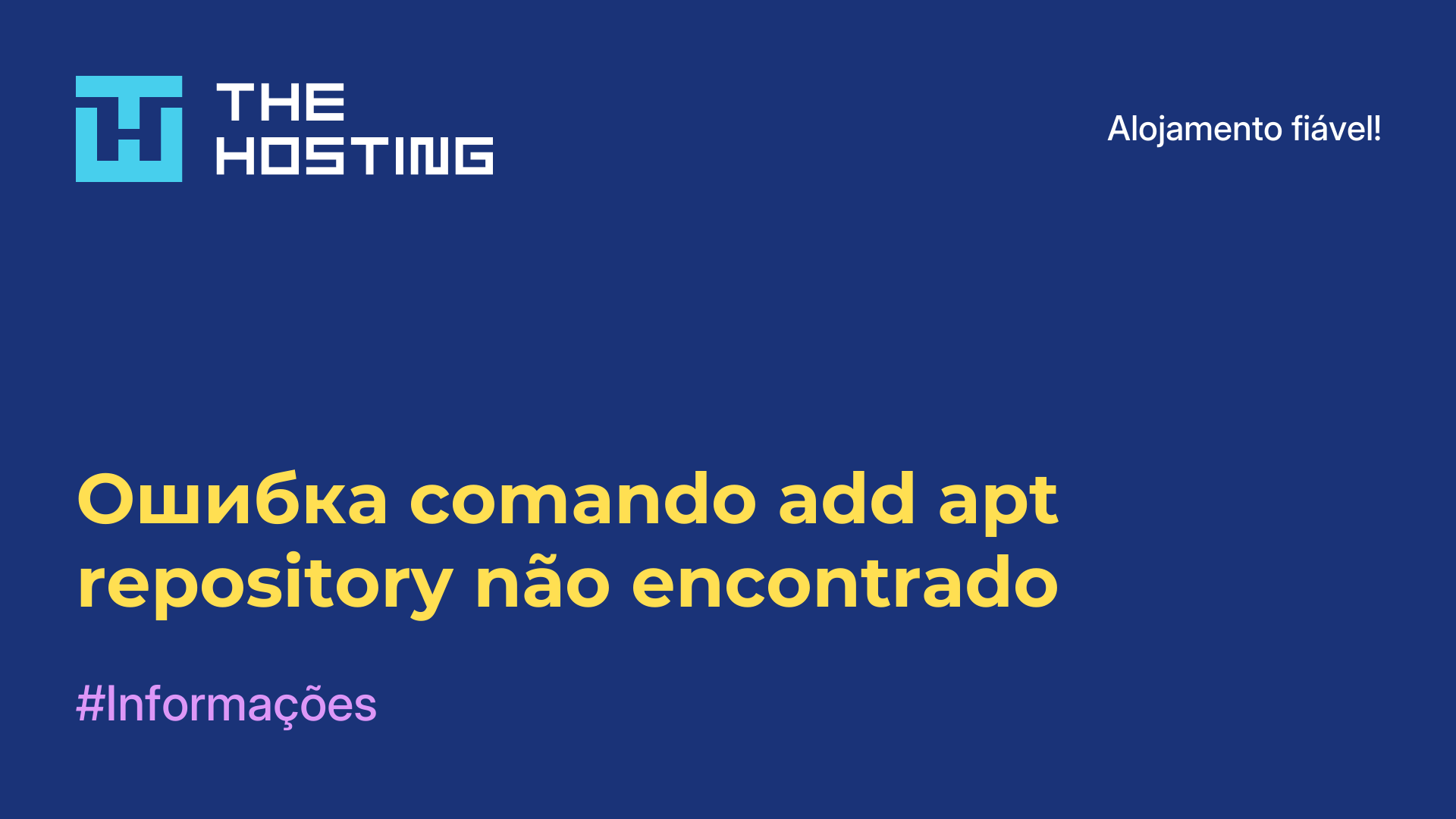 Ошибка comando add-apt-repository não encontrado