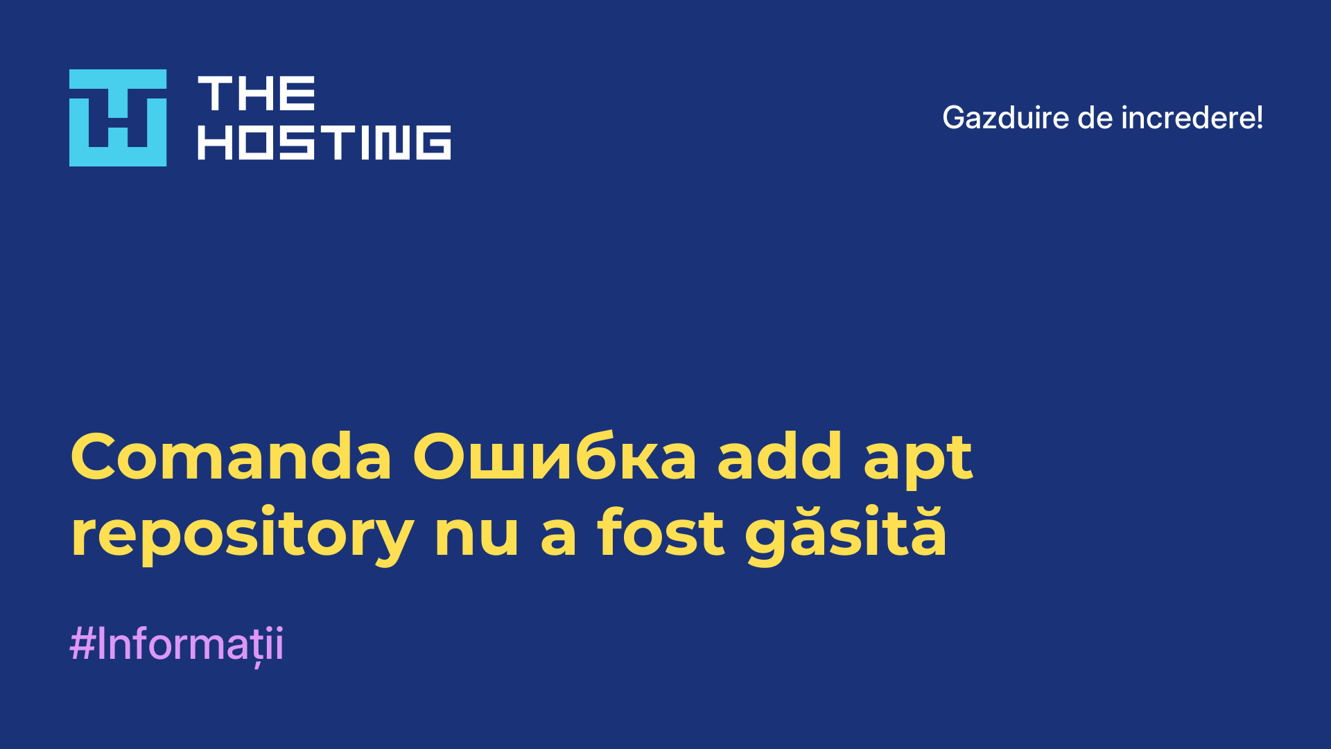 Comanda Ошибка add-apt-repository nu a fost găsită