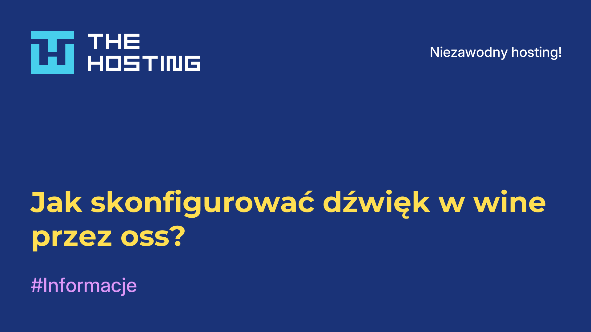 Jak skonfigurować dźwięk w wine przez oss?