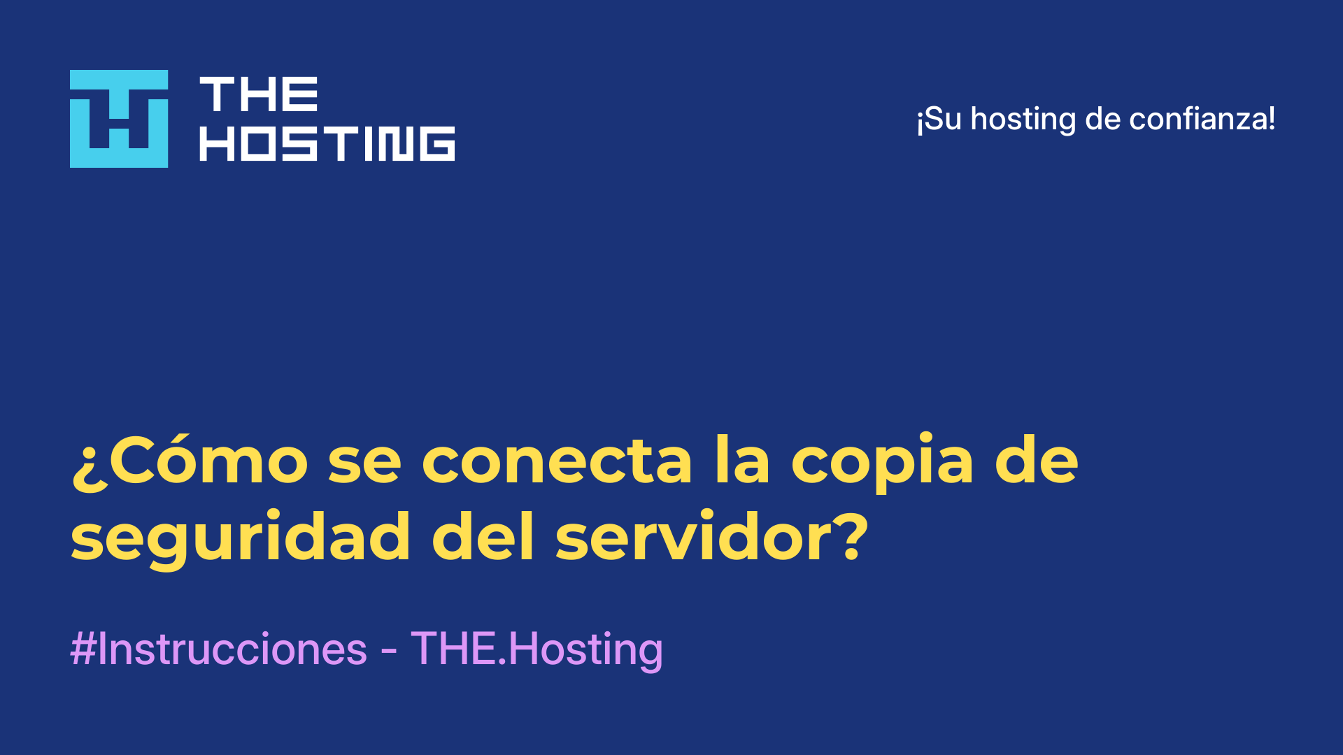 ¿Cómo se conecta la copia de seguridad del servidor?