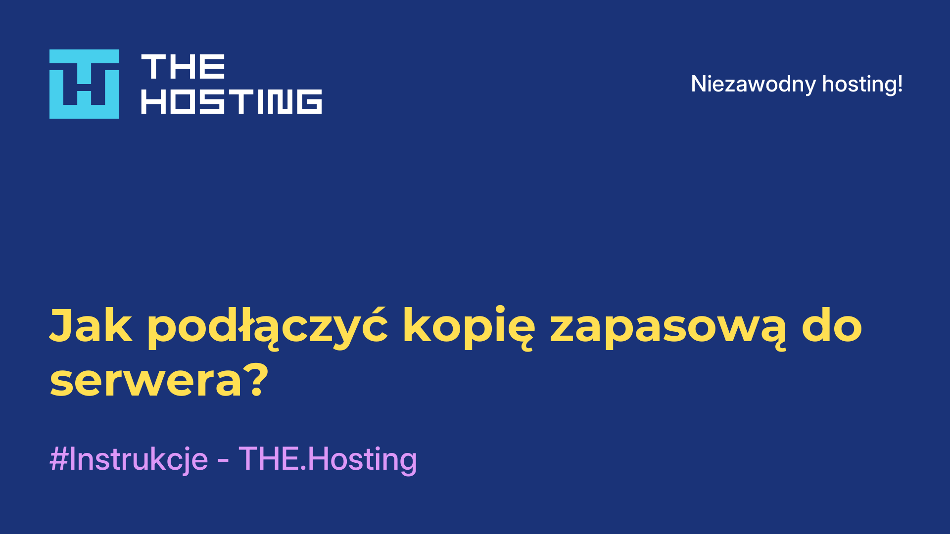 Jak podłączyć kopię zapasową do serwera?