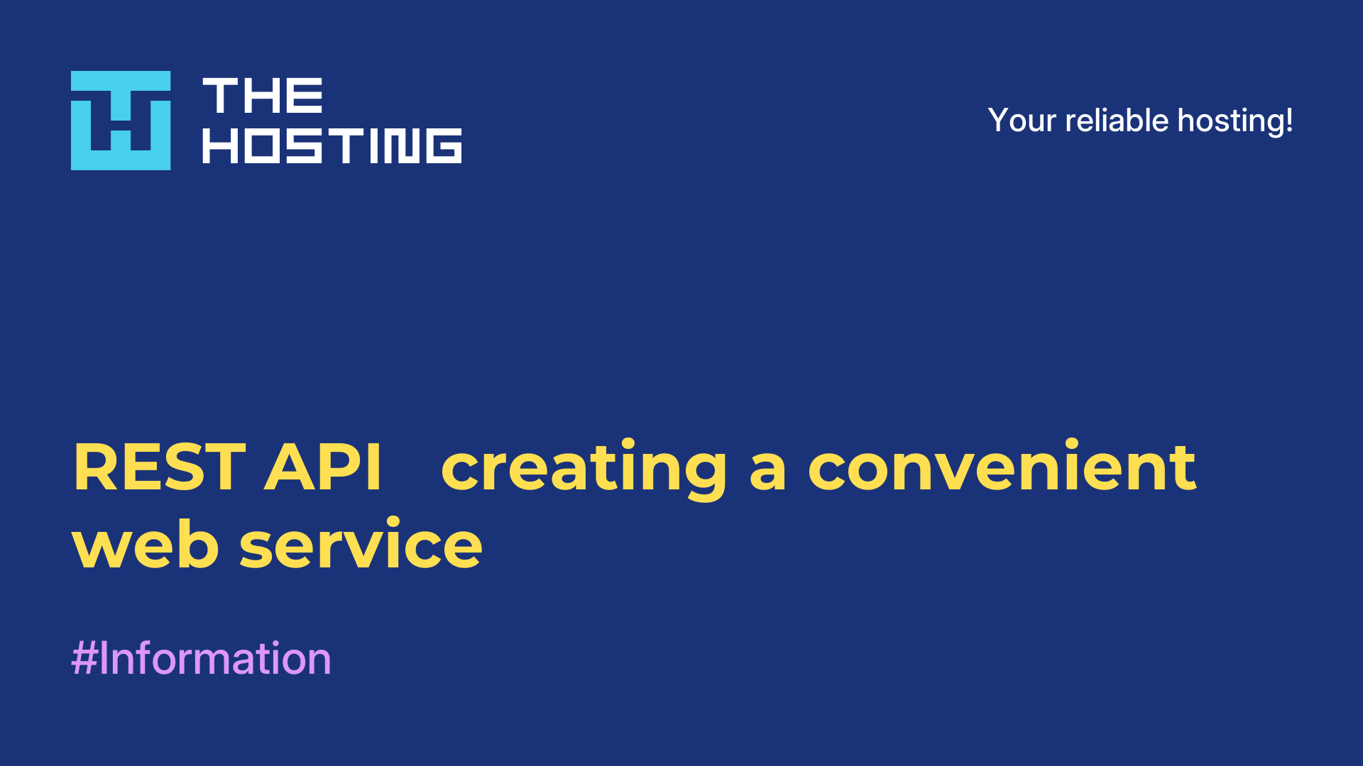 REST API - creating a convenient web service