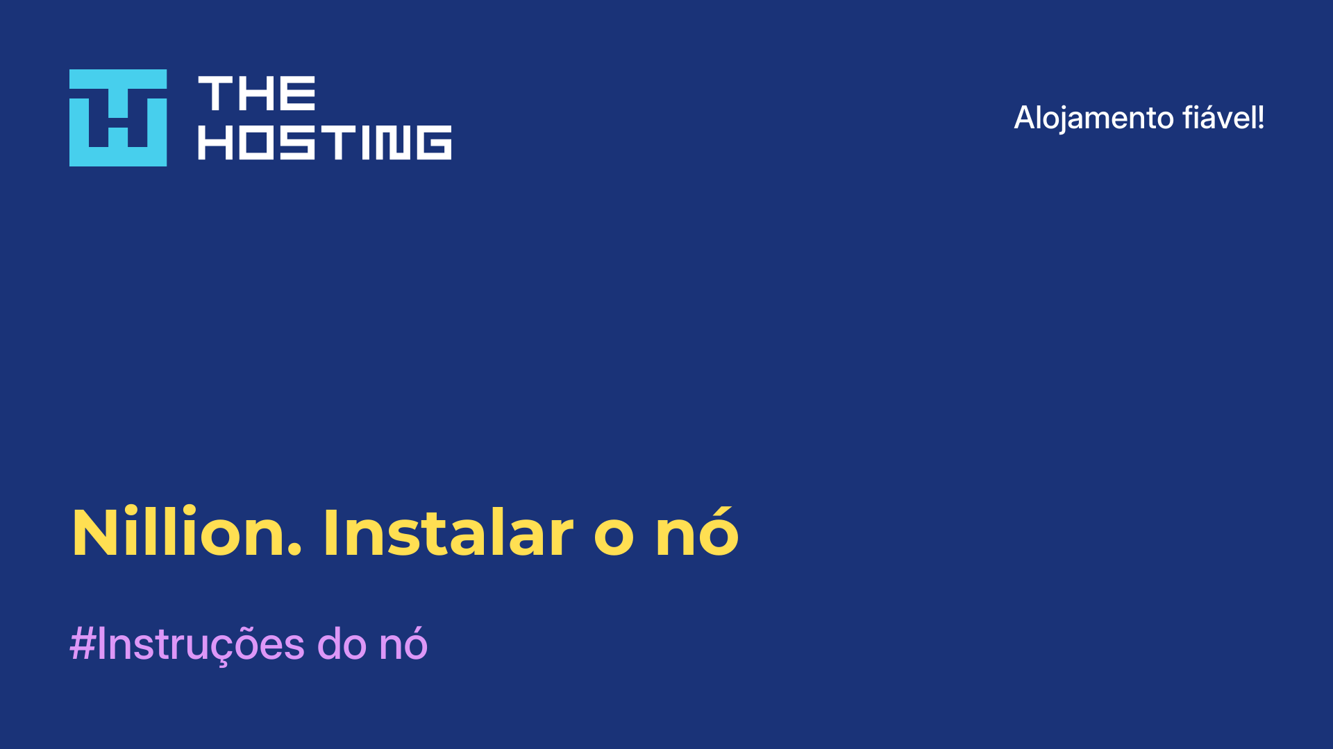 Nillion. Instalar o nó