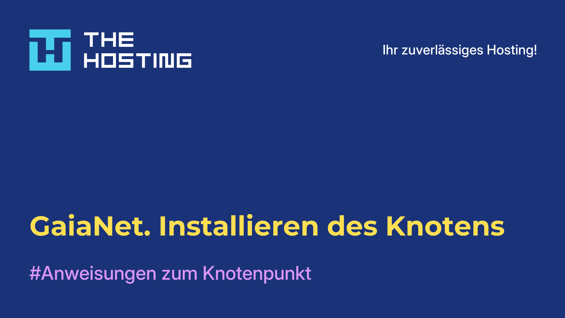 GaiaNet. Installieren des Knotens