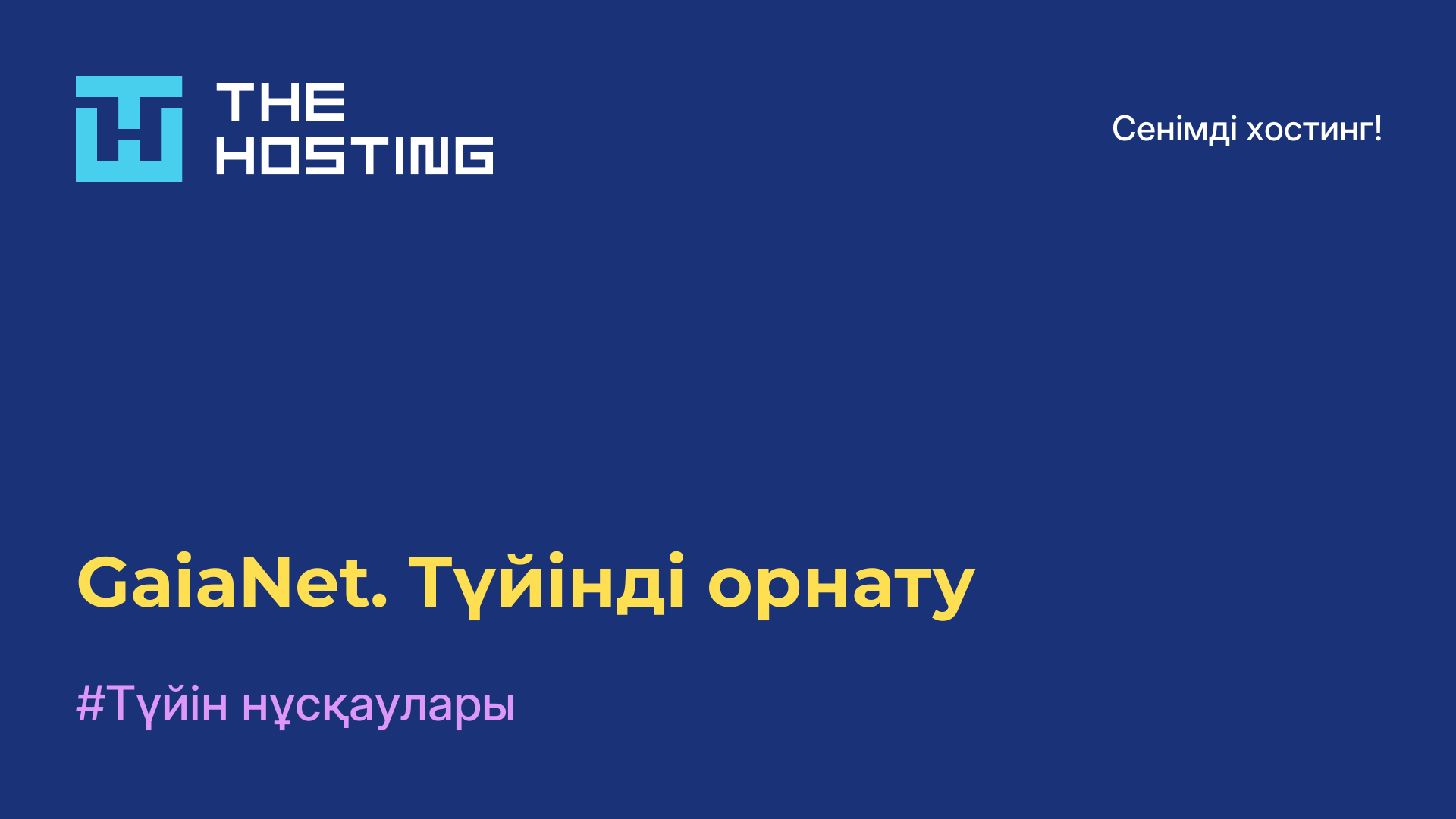 GaiaNet. Түйінді орнату