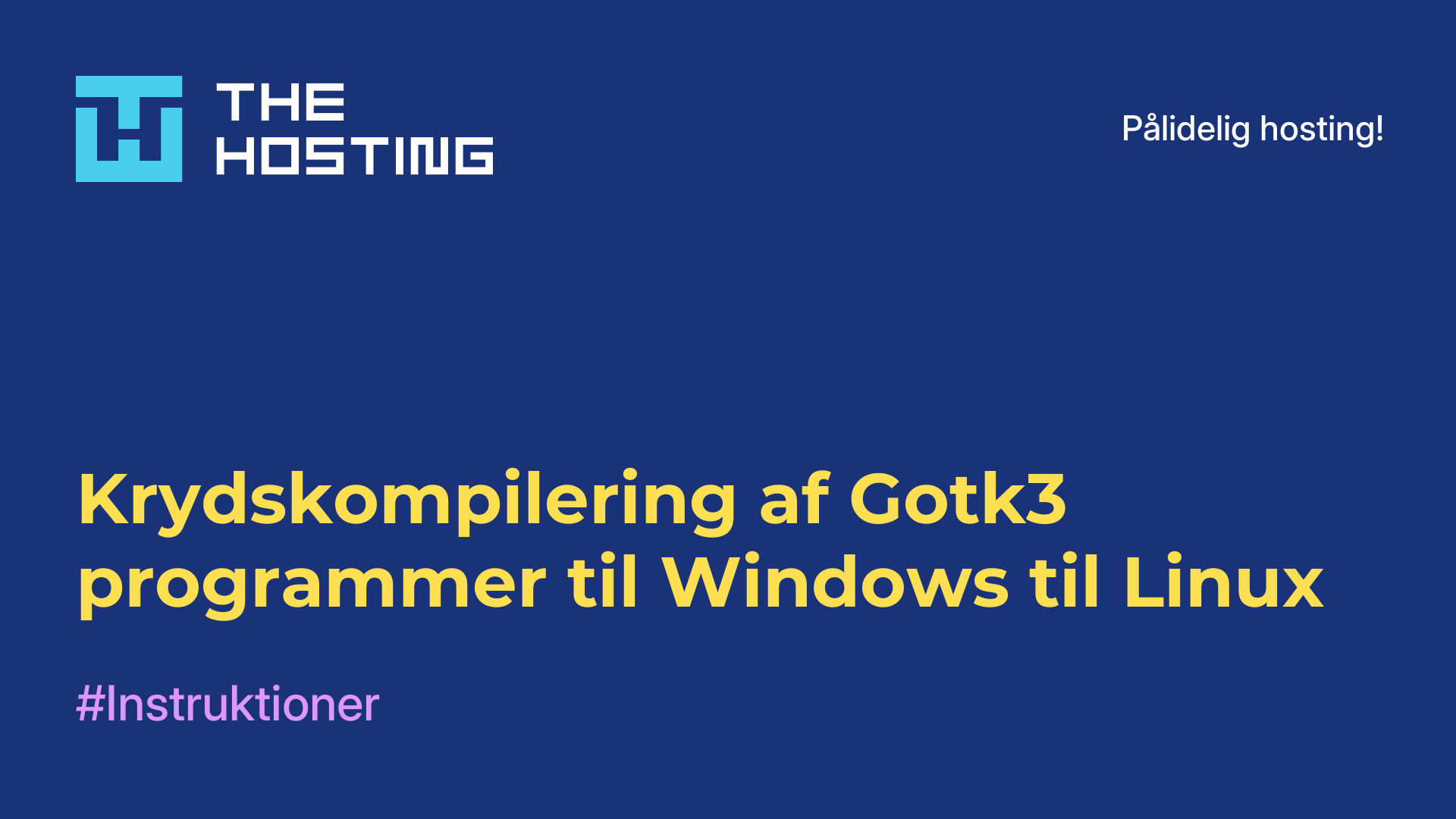Krydskompilering af Gotk3-programmer til Windows til Linux