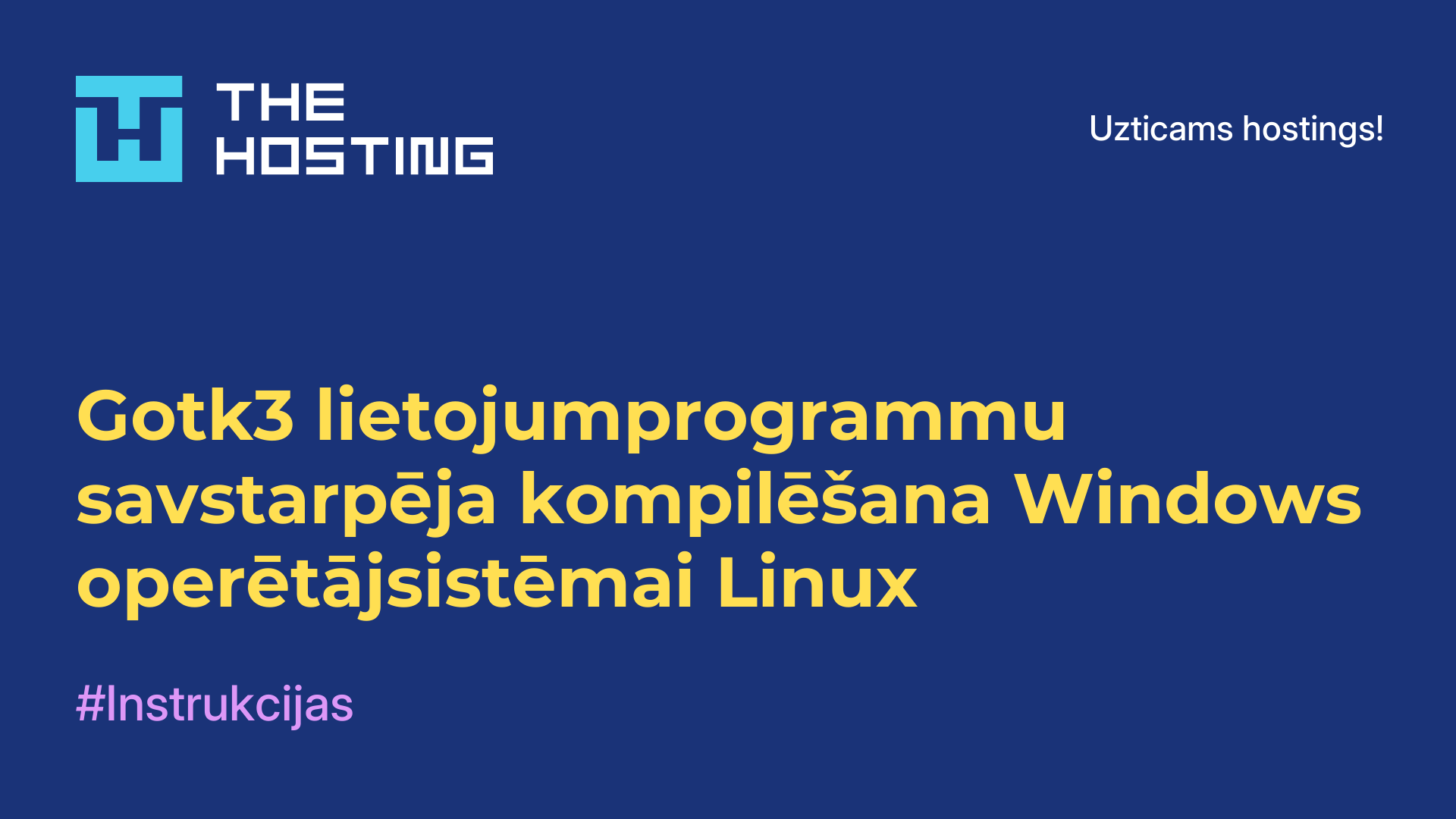 Gotk3 lietojumprogrammu savstarpēja kompilēšana Windows operētājsistēmai Linux