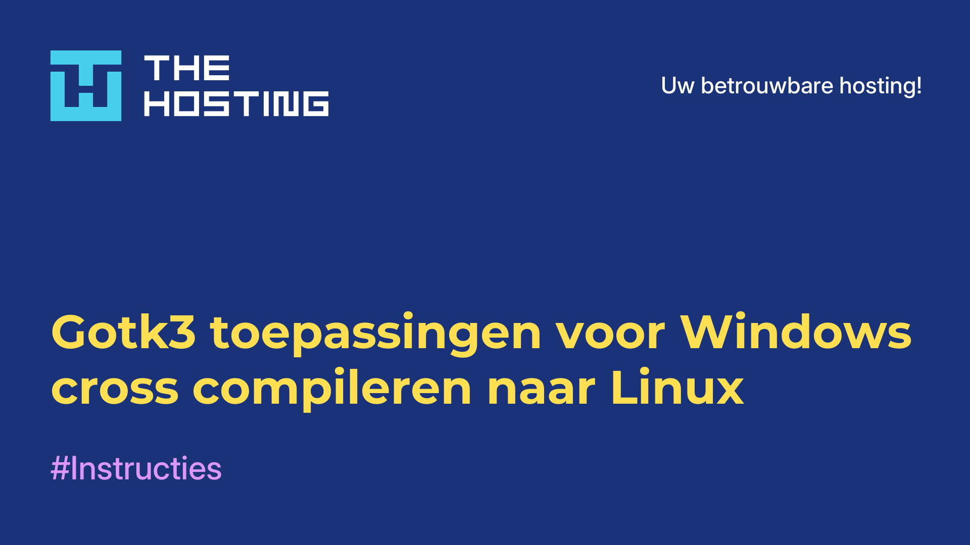 Gotk3-toepassingen voor Windows cross-compileren naar Linux