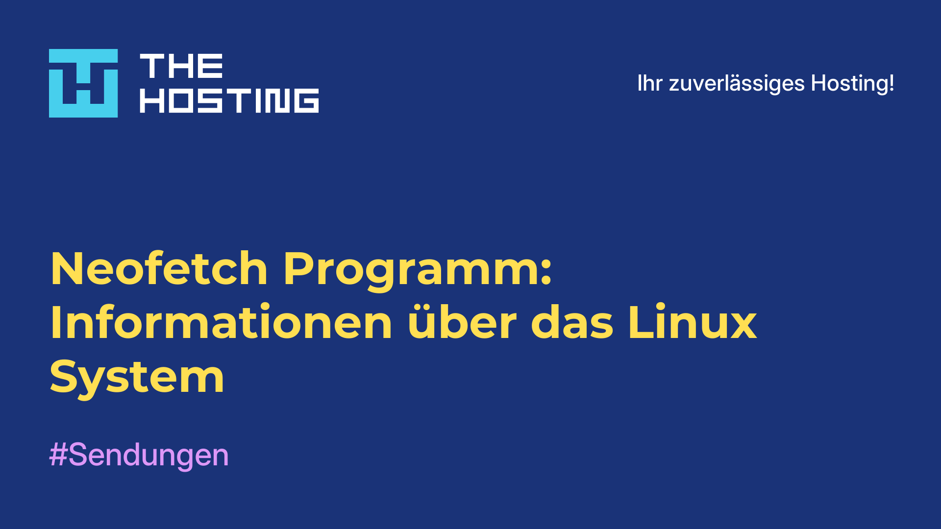 Neofetch-Programm: Informationen über das Linux-System