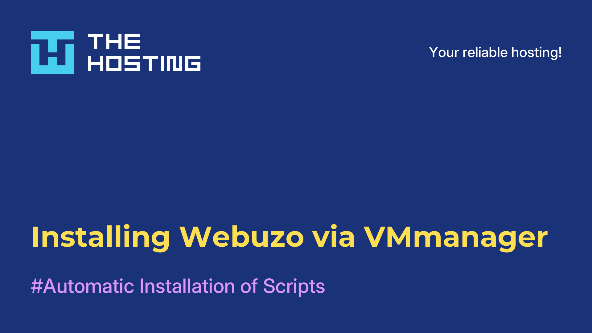 Installing Webuzo via VMmanager
