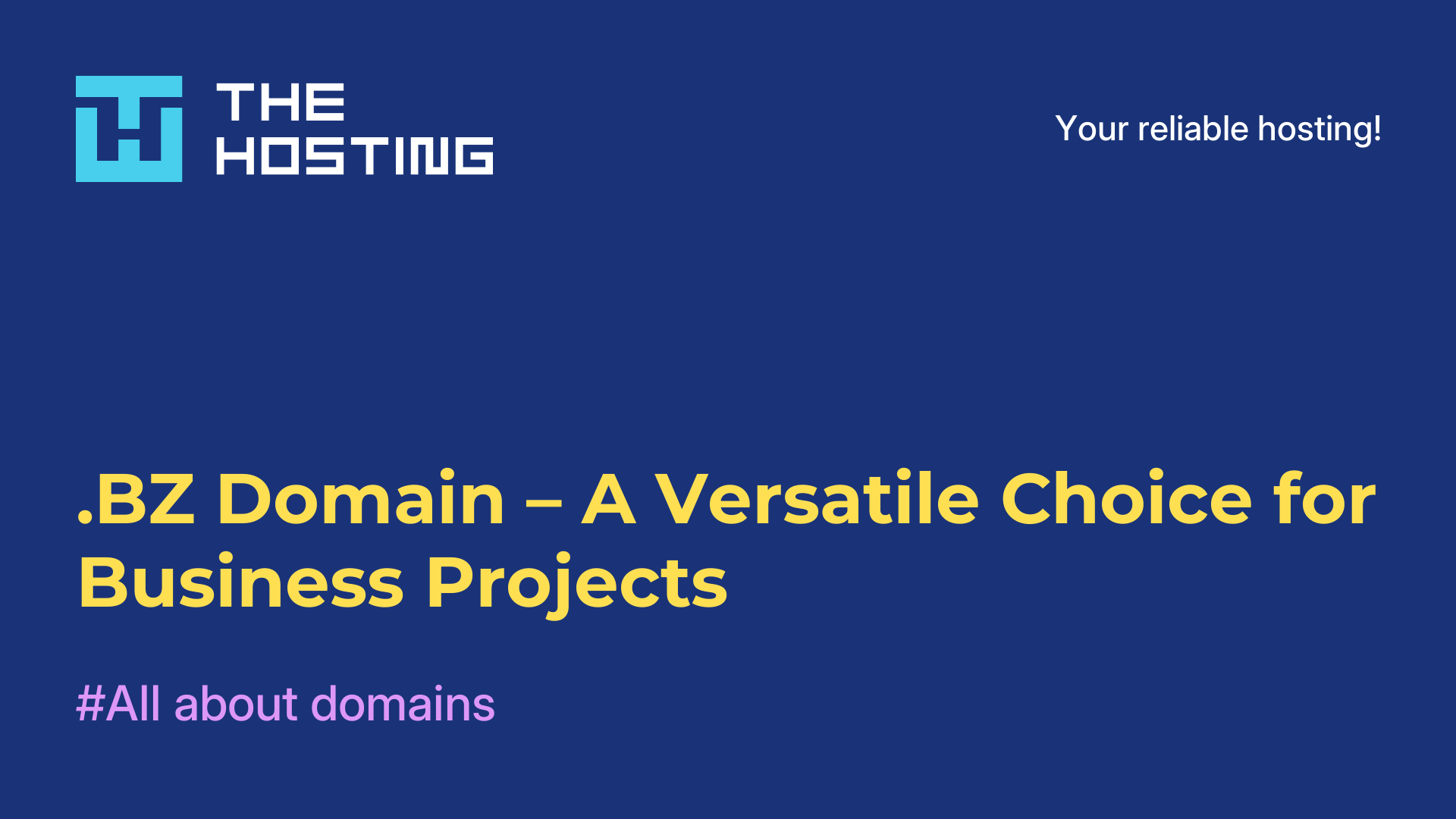 .BZ Domain – A Versatile Choice for Business Projects