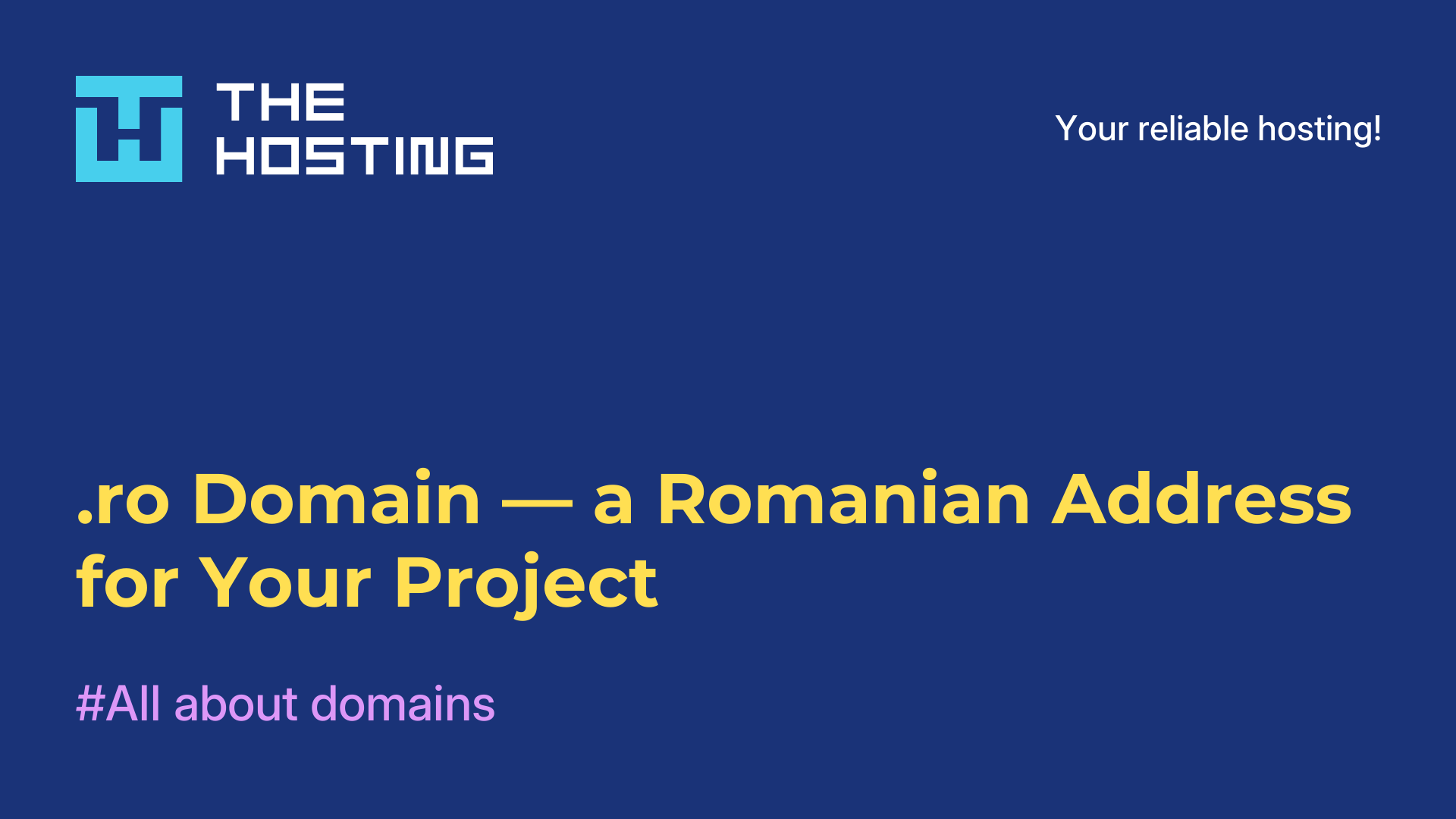 .ro Domain — a Romanian Address for Your Project