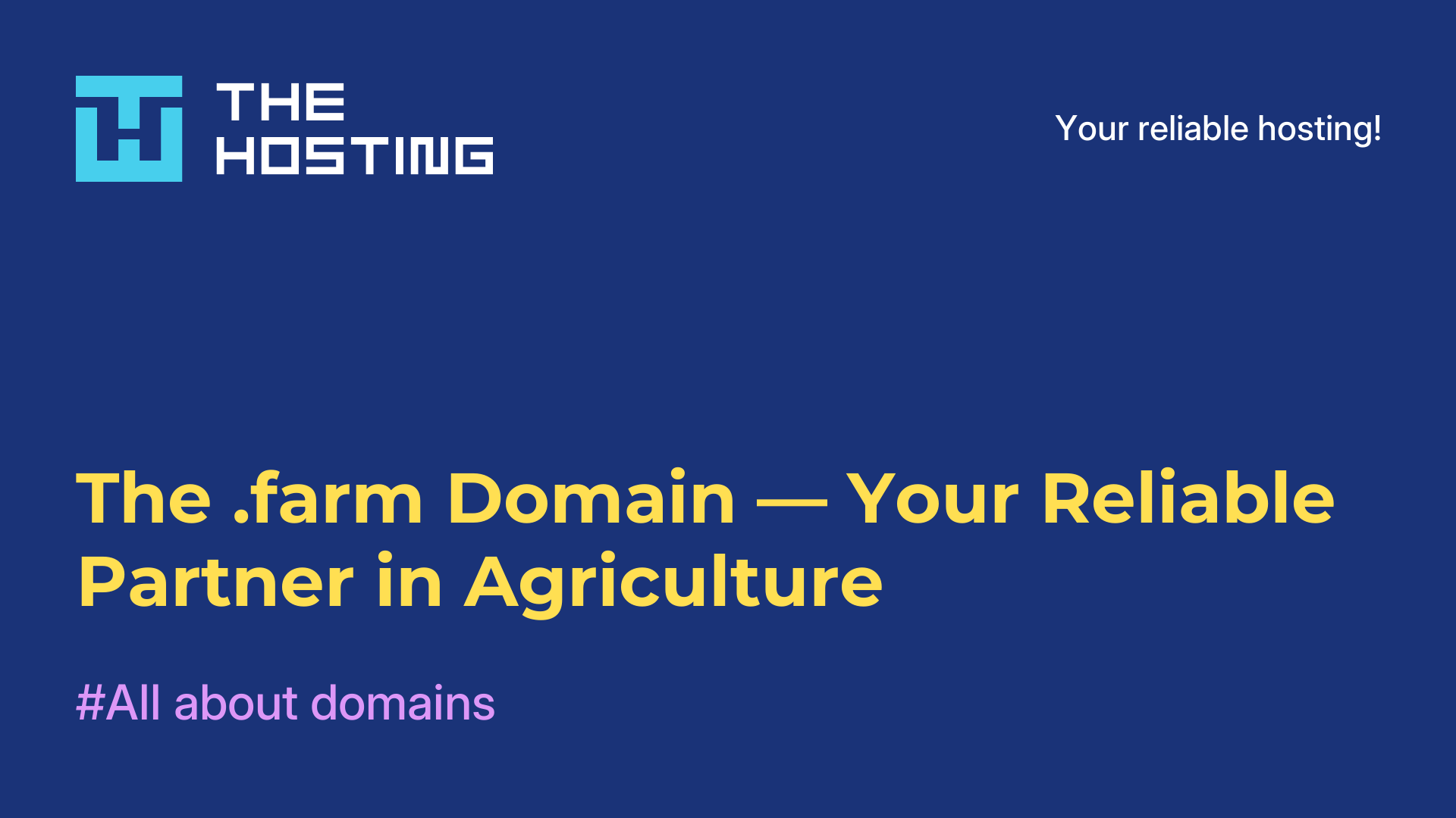 The .farm Domain — Your Reliable Partner in Agriculture