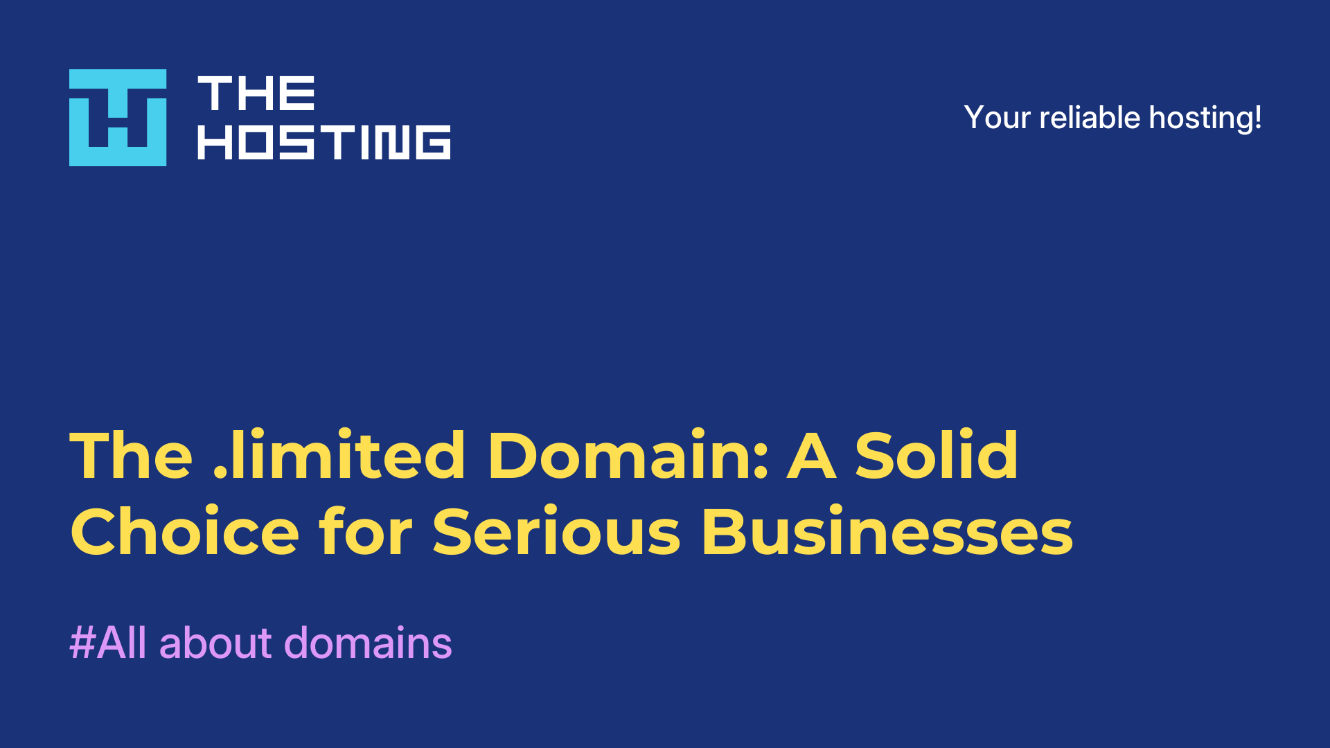 The .limited Domain: A Solid Choice for Serious Businesses
